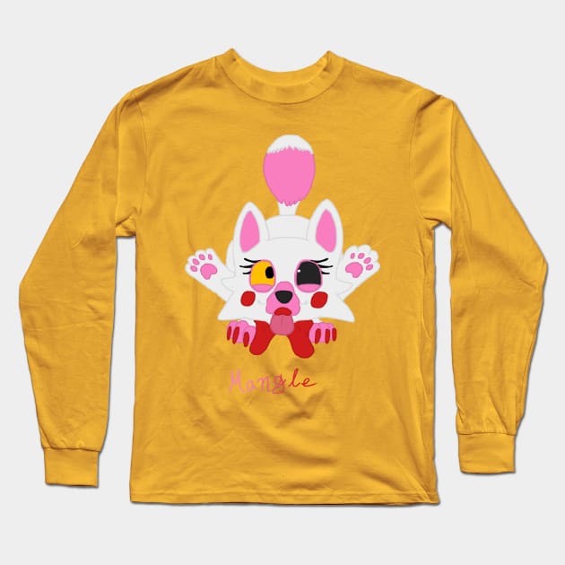 Lil' Mangle (FNAF) Long Sleeve T-Shirt by NoelaniEternal